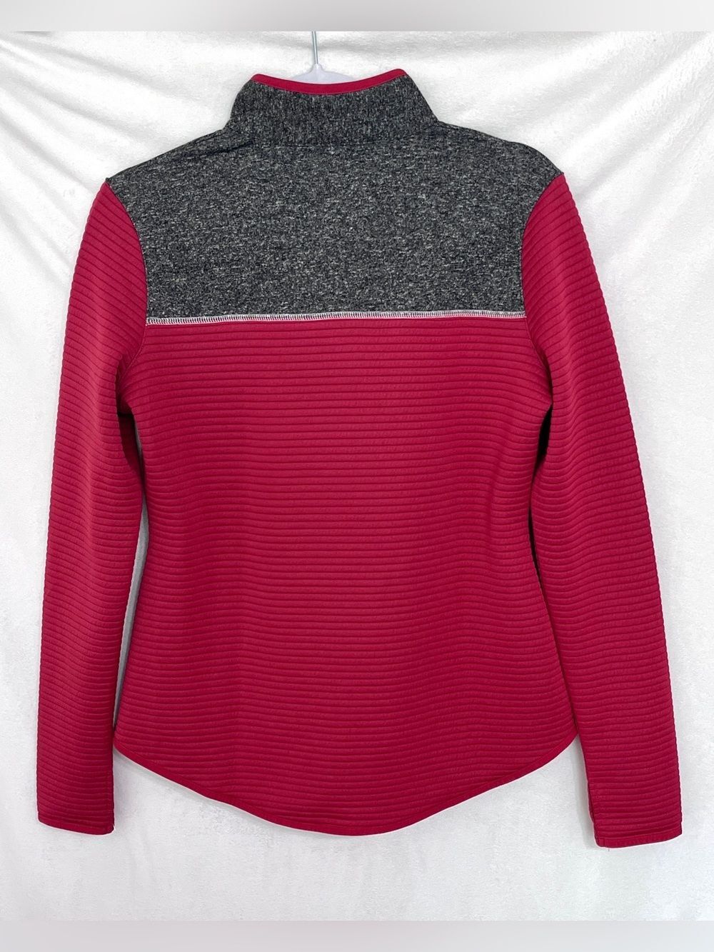 NFL Team Apparel Arizona Cardinals Zip Fleece Jacket Red Grey Women's M - Picture 2 of 5